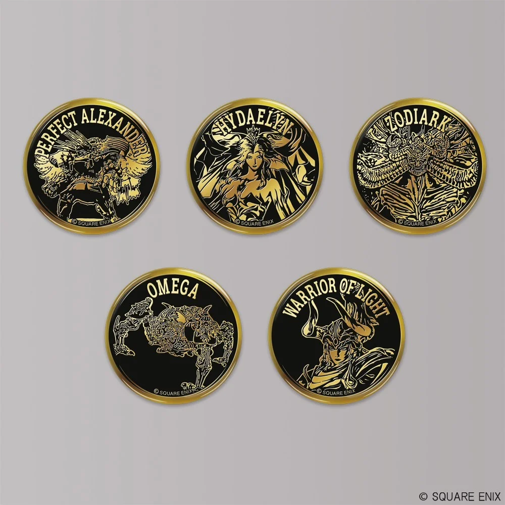 Final Fantasy XIV Gold Badge Collection Blind Box - 1 Unidade Aleatória